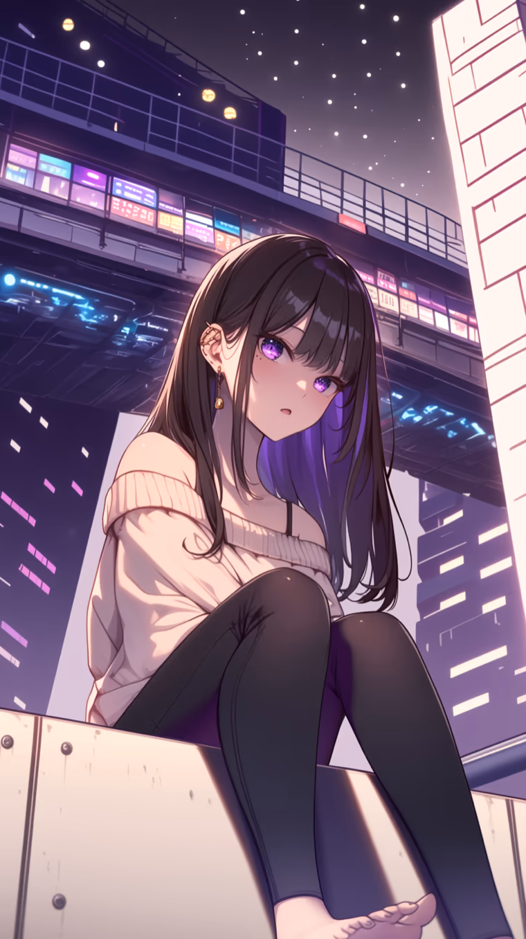 Sieun, the girl with violet eyes from beyond the rift